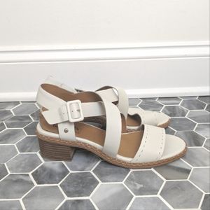 Pikolinos Cream Strappy Heeled Leather Sandals Women's Size 42